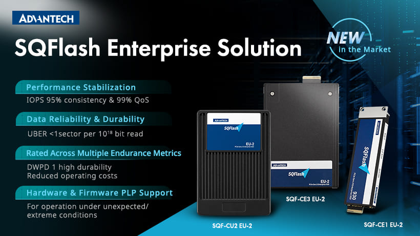Advantech Launches PCIe Gen.5 SSD and EDSFF Innovations